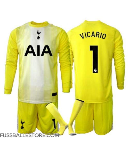 Günstige Tottenham Hotspur Guglielmo Vicario #1 Torwart 3rd trikot Kinder 2025-26 Langarm (+ Kurze Hosen) Günstige Tottenham Hotspur Guglielmo Vicario #1 Torwart 3rd trikot Kinder 2025-26 Langarm (+ Kurze Hosen)